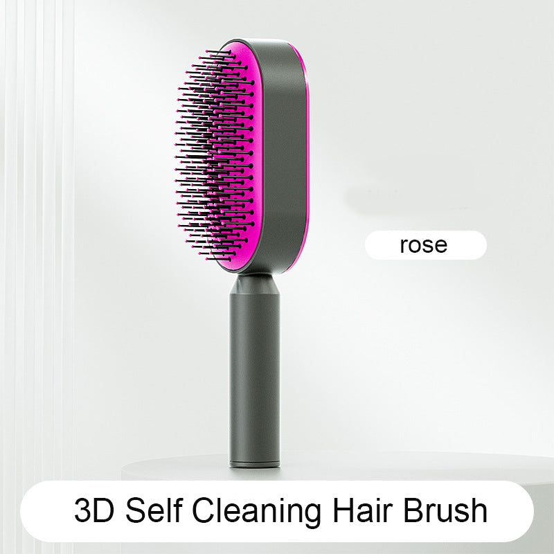 Self-Cleaning Brush For Soft Hair and a Clean Brush Every Time