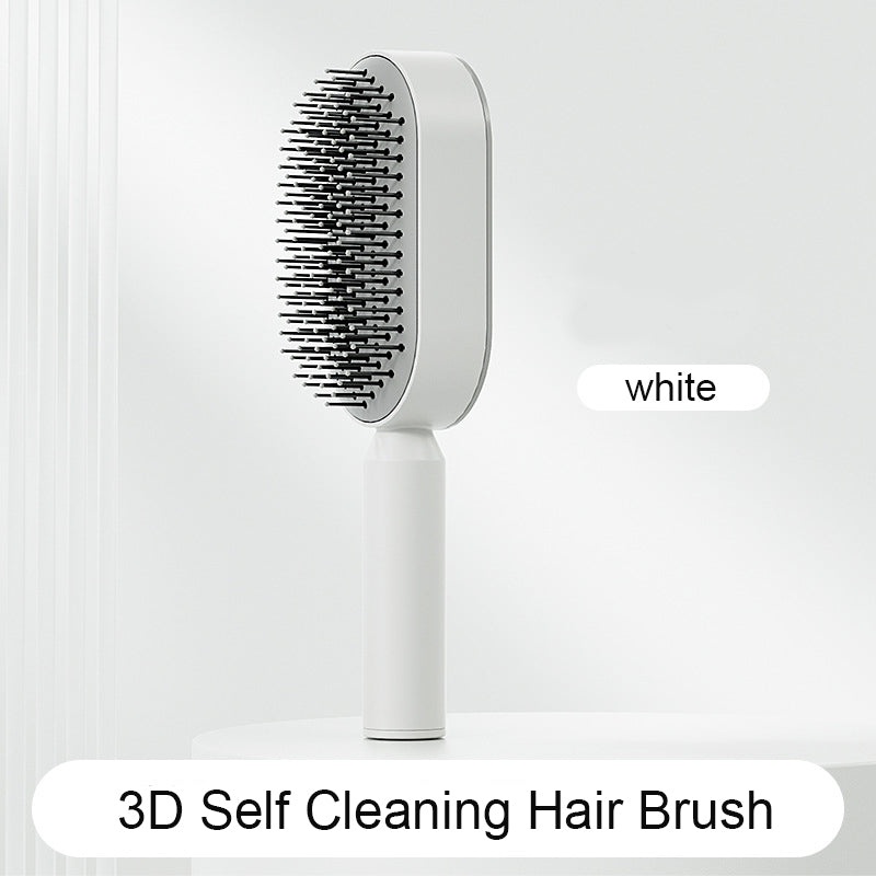 Self-Cleaning Brush For Soft Hair and a Clean Brush Every Time